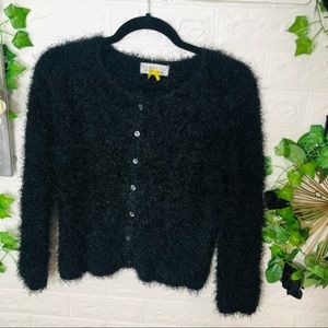 ‘🌼3/$30🌼NWOT Vintage Tempesta Fuzzy Button Close Cardigan Size Small